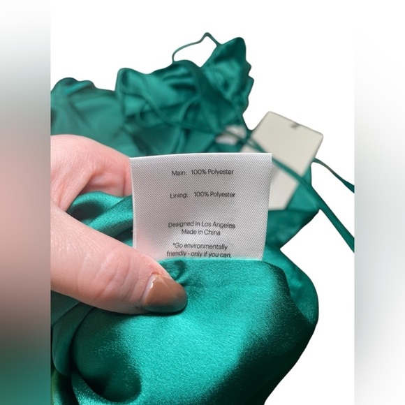 Fame And Partners New NWT Green Backless Demeter Midi Dress Size 12 - Picture 7 of 8